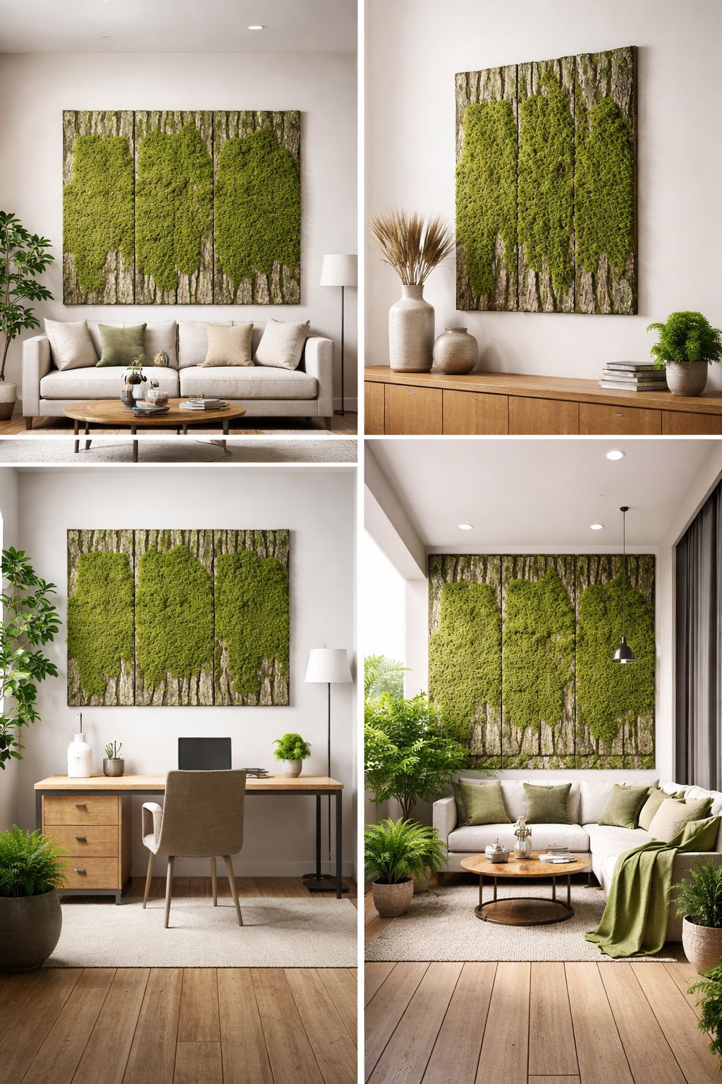 კედლის დეკორი ხის ეფექტით 0163-8